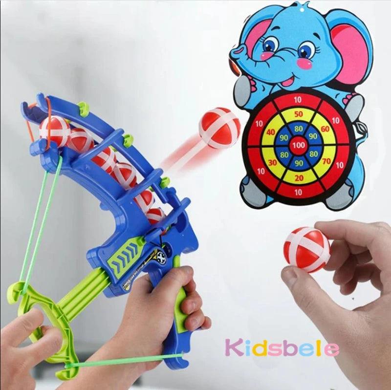 Dinosaur Sticky Ball Bow Target Dartboard Elephant Educational Toy Kids Slingshot Play Arrow Toy Set Children Outdoor Game Toys - Imperio Js