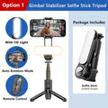 Gimbal Stabilizer Selfie Stick Tripod with Fill Light Wireless Bluetooth for HUAWEI Xiaomi IPhone 13 Cell Phone Smartphone - Imperio Js