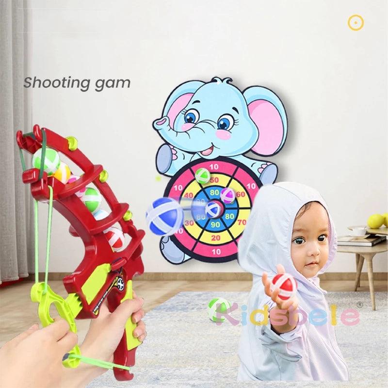 Dinosaur Sticky Ball Bow Target Dartboard Elephant Educational Toy Kids Slingshot Play Arrow Toy Set Children Outdoor Game Toys - Imperio Js