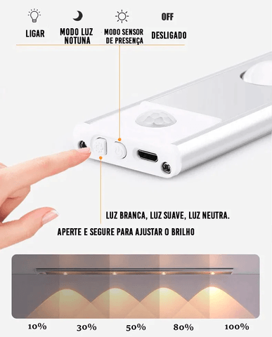 Lâmpada Led com Sensor de Movimento e Presença - Smart Lamp - Imperio Js